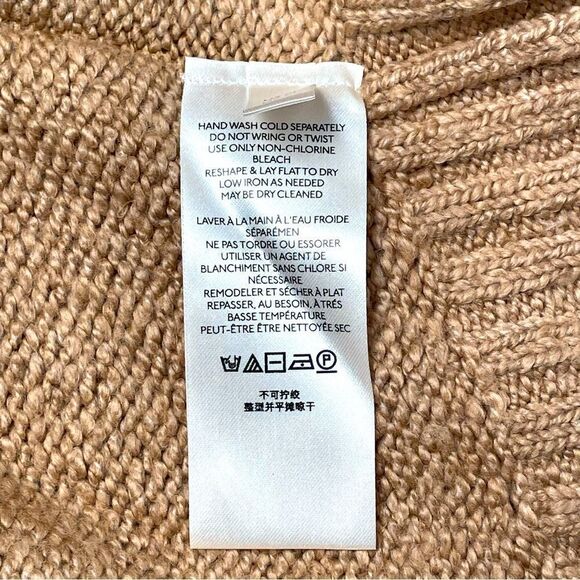 NEW FREE PEOPLE Brookside Oversized Sweater, Desert Camel - M - Picture 11 of 12